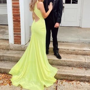 It’s more of a neon yellow